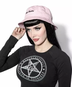 Reach Accessories Dead Inside - Pink Bucket Hat