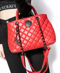 IDS Believe In Yourself - Red Quilted Satchel