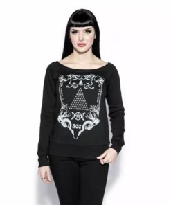 Blackcraft Cult Womens Abracadabra - Women's Scoop Neck Sweater