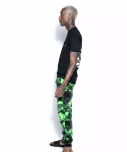 ACDC Green Lightning Dye - Unisex Cozy Joggers 11 ACDC Green Lightning Dye - Unisex Cozy Joggers