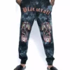 Blackcraft Cult Mens Bat Roost - Black Tie Dye Joggers