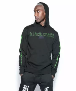 Blackcraft Cult Snake Skull - Hooded Pullover Sweater Mens