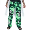 ACDC Mens Green Lightning Dye - Unisex Lounge Pant
