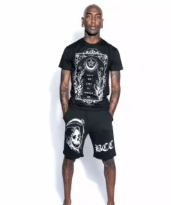 Blackcraft Cult Mens Reaper Head - Sweat Shorts