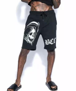Blackcraft Cult Mens Reaper Head - Sweat Shorts