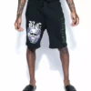 Blackcraft Cult Snake Skull Sweat Shorts Mens