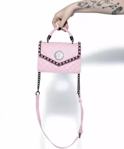 IDS Believe In Yourself Pink Quilt - Mini Top Handle Bags / Wallets
