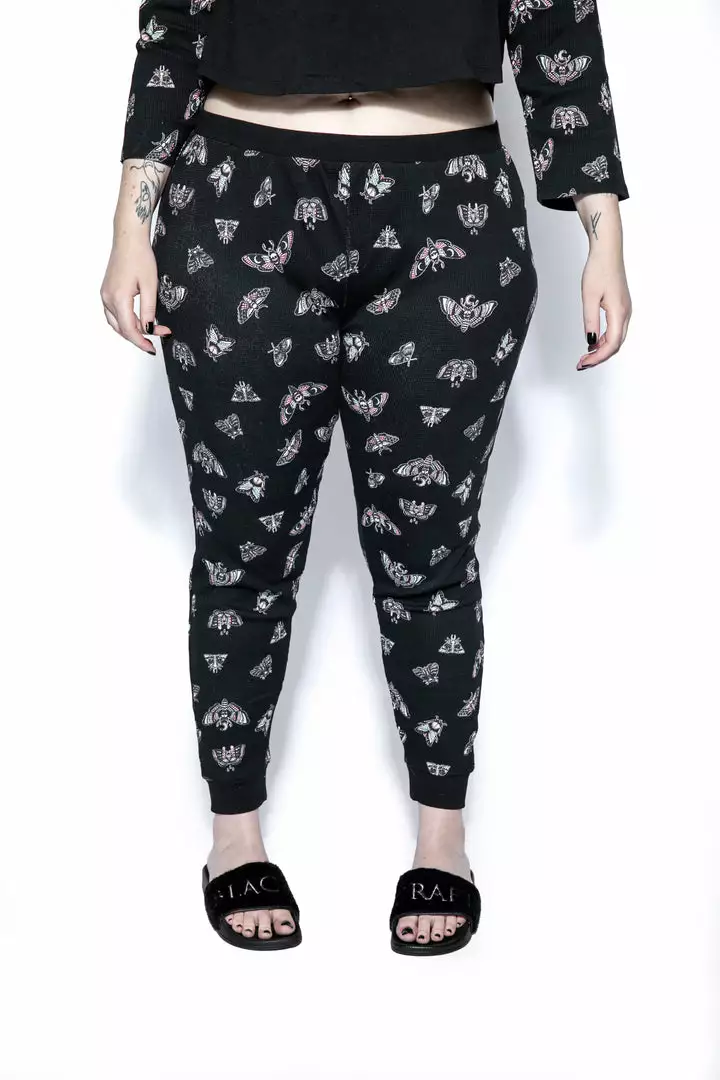 ACDC Pastel Death Moth - Women's Thermal PJ Set 5 ACDC Pastel Death Moth - Women's Thermal PJ Set