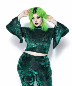 ACDC Green Baroque - Velvet Top