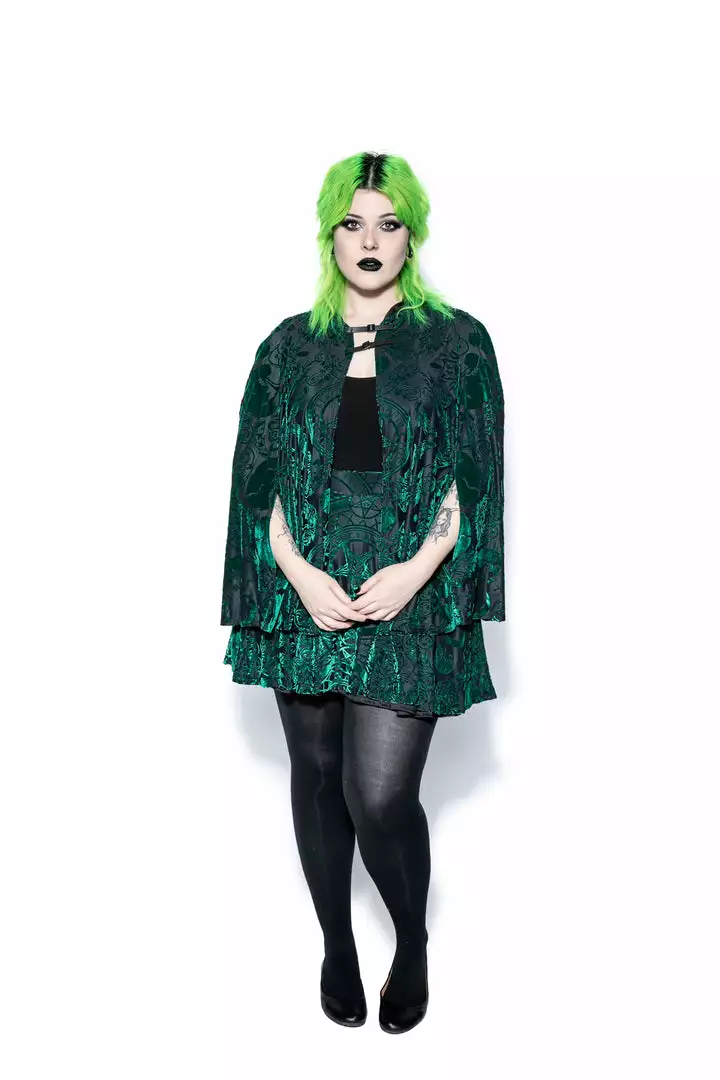 ACDC Green Baroque - Velvet Cape 13 ACDC Green Baroque - Velvet Cape