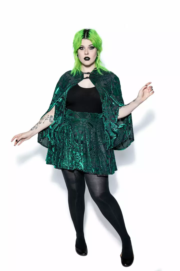 ACDC Green Baroque - Velvet Cape 14 ACDC Green Baroque - Velvet Cape