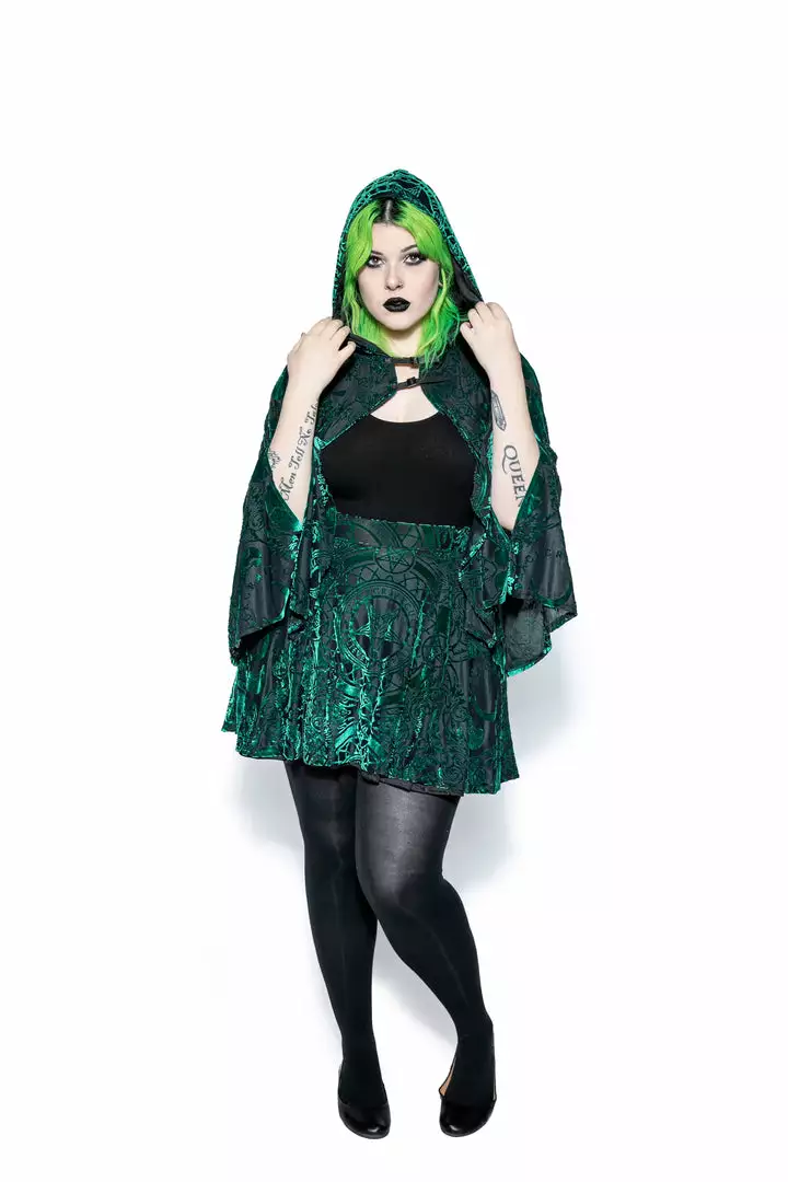 ACDC Green Baroque - Velvet Cape 11 ACDC Green Baroque - Velvet Cape