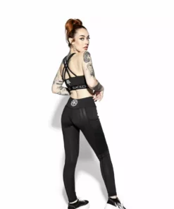 ACDC Blackcraft Black Stripe - Active Leggings