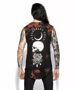 Blackcraft Cult Spirits Of The Dead Bleach Wash- Unisex Sleeveless Tall Tee