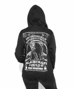 Blackcraft Cult Ouija Cat - Hooded Pullover Sweater Mens 11 Blackcraft Cult Ouija Cat - Hooded Pullover Sweater Mens