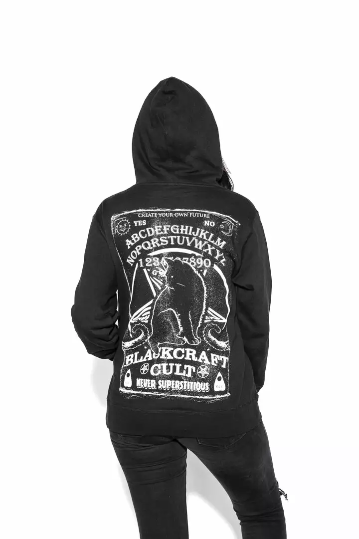 Blackcraft Cult Ouija Cat - Hooded Pullover Sweater Mens 6 Blackcraft Cult Ouija Cat - Hooded Pullover Sweater Mens