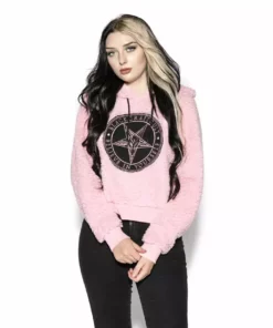 ACDC Believe In Yourself - Pink Women's Sherpa Hoodie