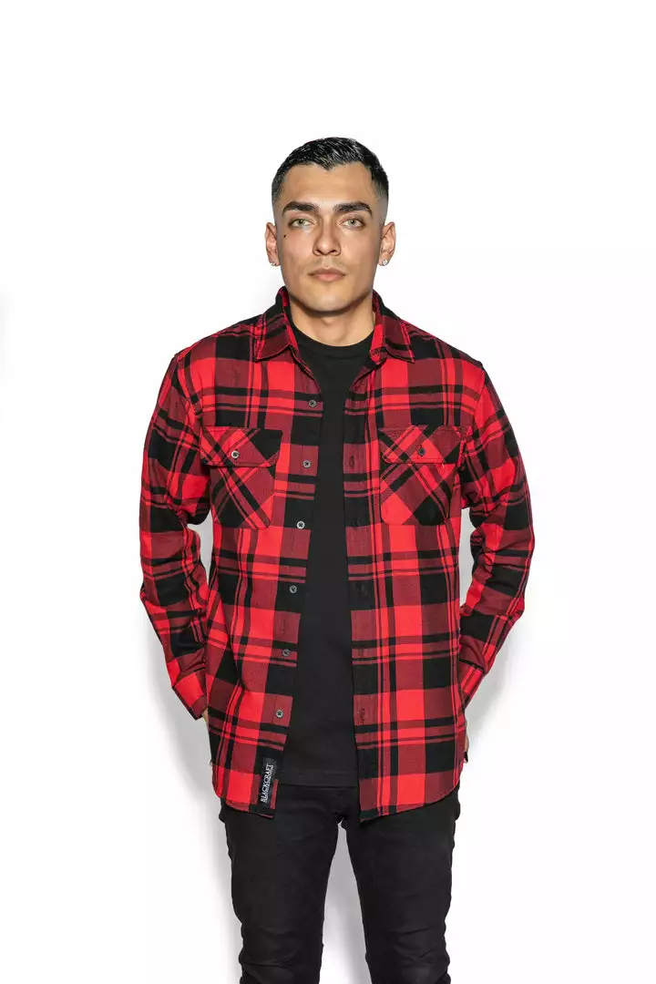 Blackcraft Cult Mens Triple Moon - Flannel 4 Blackcraft Cult Mens Triple Moon - Flannel