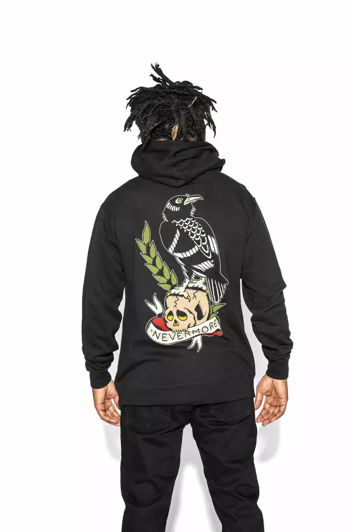 Blackcraft Cult The Raven - Hooded Pullover Sweater Mens 3 Blackcraft Cult The Raven - Hooded Pullover Sweater Mens