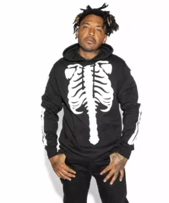 Blackcraft Cult Skeleton - Hooded Pullover Sweater Mens