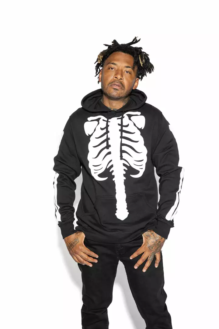 Blackcraft Cult Skeleton - Hooded Pullover Sweater Mens 3 Blackcraft Cult Skeleton - Hooded Pullover Sweater Mens