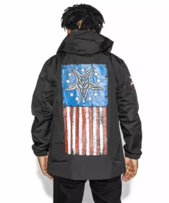 Blackcraft Cult God Free America - Anorak Windbreaker Mens