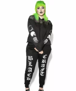 ACDC Womens Spirits Of The Dead - Mesh Crop Hoodie 12 ACDC Womens Spirits Of The Dead - Mesh Crop Hoodie