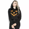 Blackcraft Cult Pumpkin - Women's Cropped Hoodie