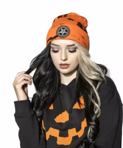 Reach Believe In Yourself - Orange Lightning Dye Beanie Accessories