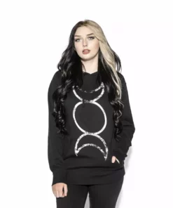 Blackcraft Cult Triple Moon - Hooded Pullover Sweater