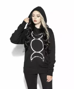 Blackcraft Cult Triple Moon - Hooded Pullover Sweater