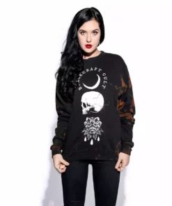 Blackcraft Cult Mens Spirits Of The Dead - Men's Bleach Wash Crewneck