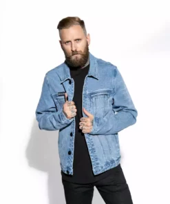 Blackcraft Cult Mens Blue Moon - Unisex Denim Jacket