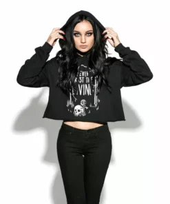 Blackcraft Cult Never Trust The Living - Women's Cropped Hoodie Womens