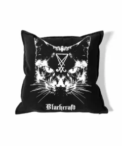 Blackcraft Cult Misc. Lucifer The Cat - Throw Pillow