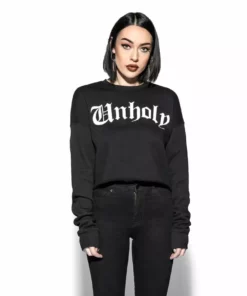 Blackcraft Cult Womens Unholy - Women's Cropped Crewneck