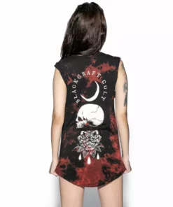 Blackcraft Cult Spirits Of The Dead Bleach Wash- Unisex Sleeveless Tall Tee