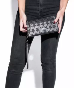 IDS Baphomet Embossed - Zip Around Phone Wallet