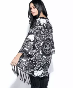 ACDC Baroque Print - Kimono Womens