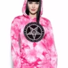 ACDC Believe In Yourself - Pink Tie Dye Hooded Pullover Mens 1 ACDC Believe In Yourself - Pink Tie Dye Hooded Pullover Mens