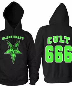 Blackcraft Cult Cult 666 - Green Hooded Pullover Sweater Mens