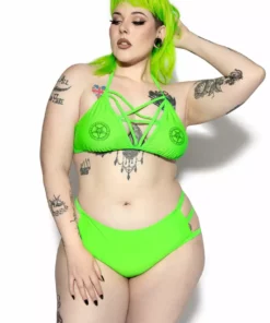 ACDC Green BCC Pentagram Top Womens