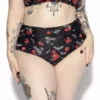 ACDC Womens BC Dark Floral High Waisted Bikini Bottom