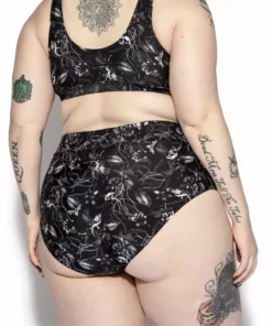 ACDC Tropic Gothic High Waisted Bikini Bottom Women's Swimwear
