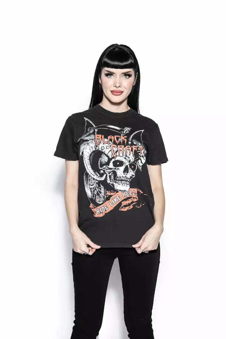 Blackcraft Cult Ride Like Hell - Black Distressed Vintage 3 Blackcraft Cult Ride Like Hell - Black Distressed Vintage