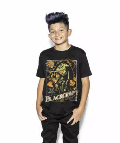 Blackcraft Cult Vintage Halloween Cat - Child's Tee