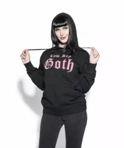 Blackcraft Cult Mens Low Key Goth - Hooded Pullover Sweater