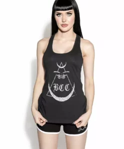 Blackcraft Cult Womens Moth Moon - Racerback Tank