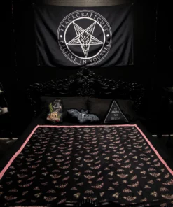 ACDC Misc. Pastel Death Moth - Sherpa Blanket