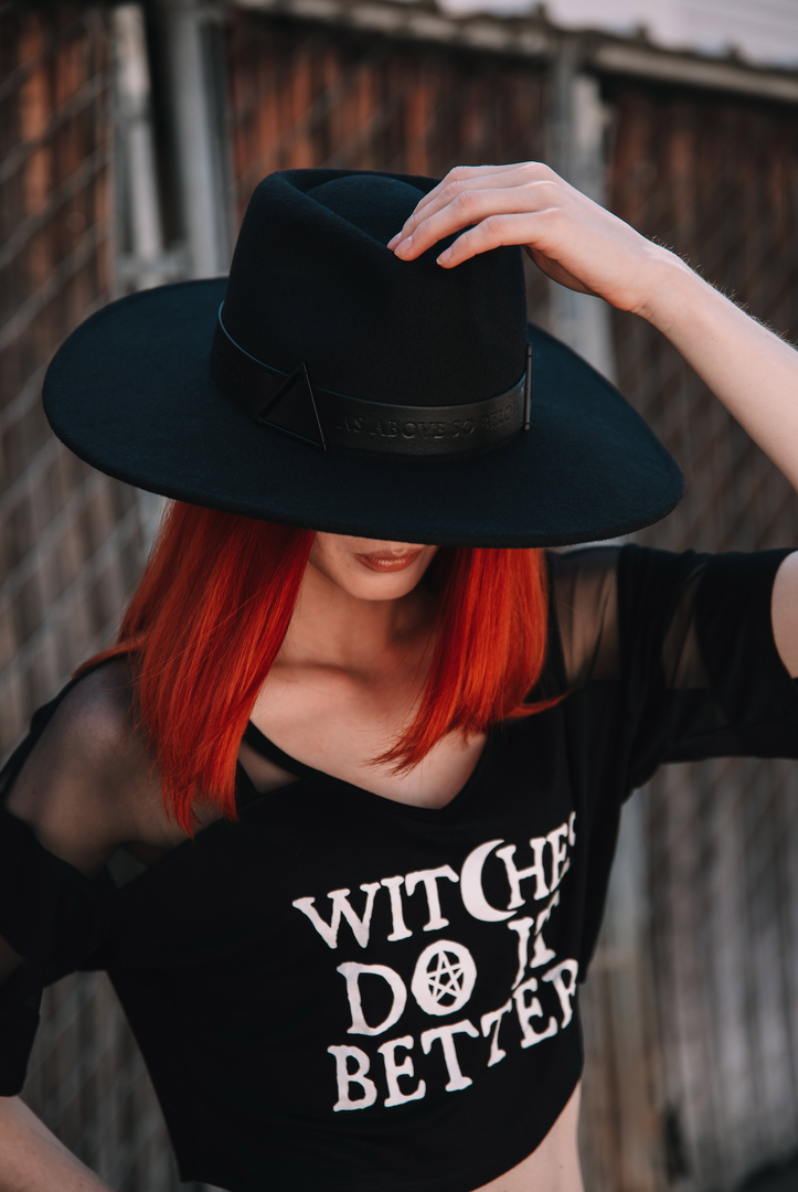 HK East As Above So Below - Wide Brim Fedora 4 HK East As Above So Below - Wide Brim Fedora